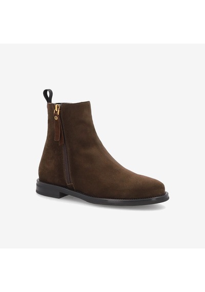 Cacao Dark Brown Bot Kadın 98c6 Frau Waxy Ankle Boot Acı Kahverengi