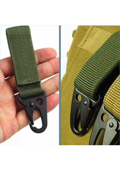 Omeniv Karabiner Yeşil Anahtarlık Kemer Sırt Bel Çantası Karabina Çok Renkli
