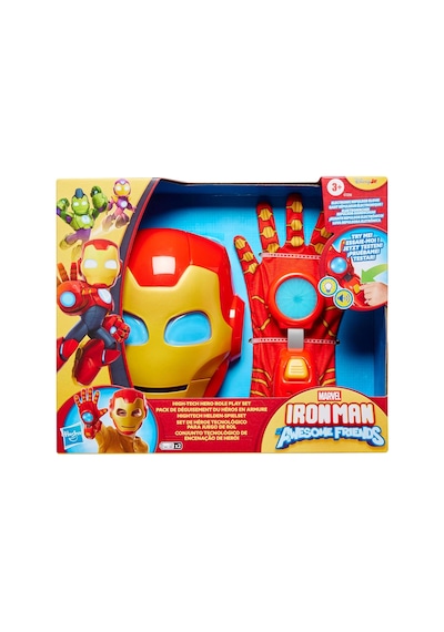 Marvel Iron Man And His Awesome Friends Teknolojik Kahraman Rol Yapma Seti, Iron Man Maskesi Ve Elek