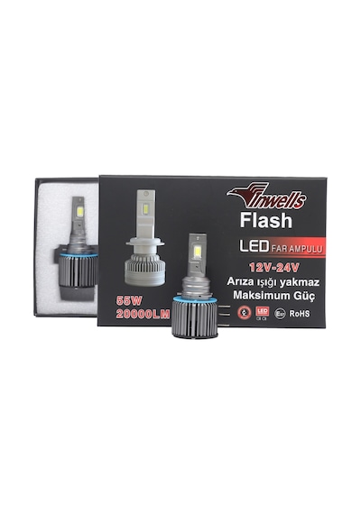 İnwells Yeni Flash Csp Led Xenon Zenon H15 20,000 Lümen Arıza Işığı Yakmaz