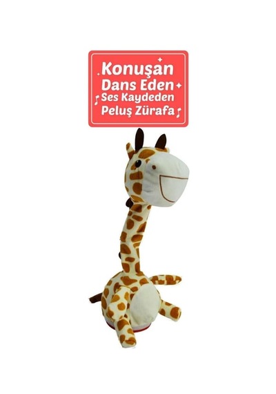 50109 40 Cm Konuşan Şaşkın Zürafa -hly Açık Kahverengi