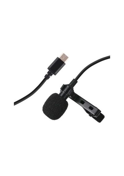 Puluz Prof Youtuber Yayıncı Type-C Telefon Yaka Mikrofonu 1.5 M