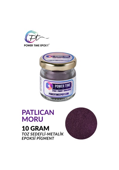 Sedefli Metalik Toz Pigment Boya / Patlıcan Moru / Epoksi Için