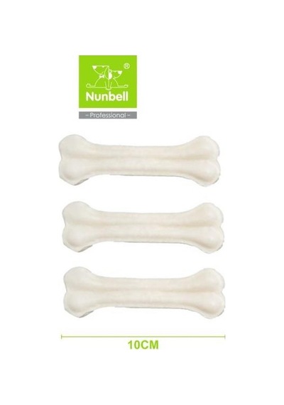 Nunbell Beyaz Pres Kemik 10cm 3'lü