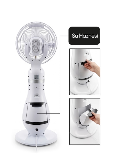 Kmf130 İyonizerli 130w Soğuk Buharlı Vantilatör
