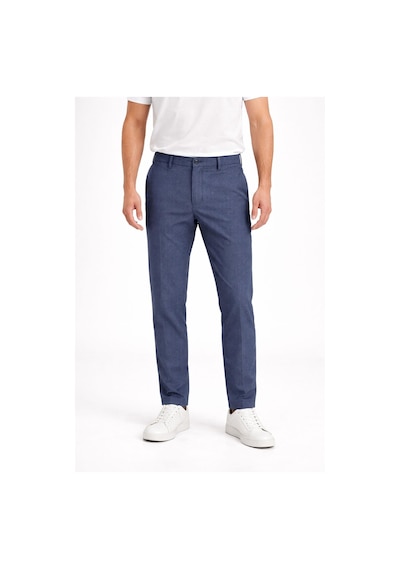 Captiva İtalyan Kesim Comfort Fit Erkek Keten Pantolon - 7557 Mavi