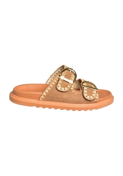Fox Shoes U267146202 Taba Süet Kadın Terlik Taba-süet