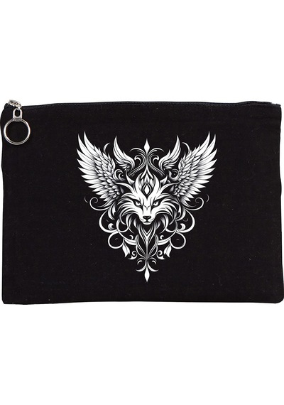 Tattoo Tablet/portföy Çanta - Astarlı 30x21 Cm Siyah Siyah