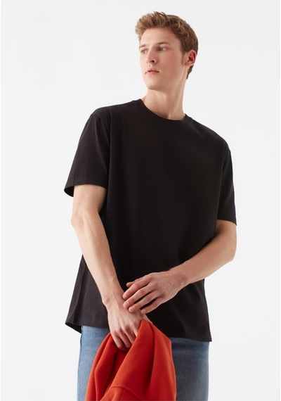 Mavi Kısa Kol Erkek T-shirt Siyah 066249-900 Siyah