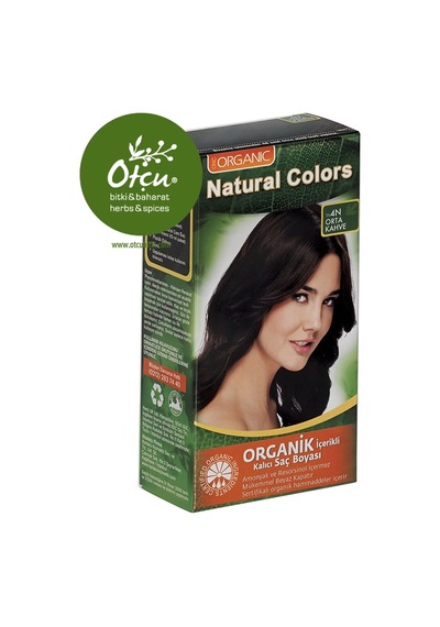 Natural Colors 4N Orta Kahve Organik Saç Boyası (436906999)