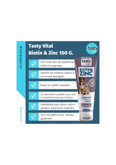 Kedi Ve Köpek Biotin Malt Paste 100 Gr