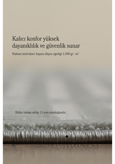 Motifli Gri Modern Yumuşak Polipropilen Jüt Halı Salon Oturma Odası Yolluk Mutfak Koridor Halısı Sılver