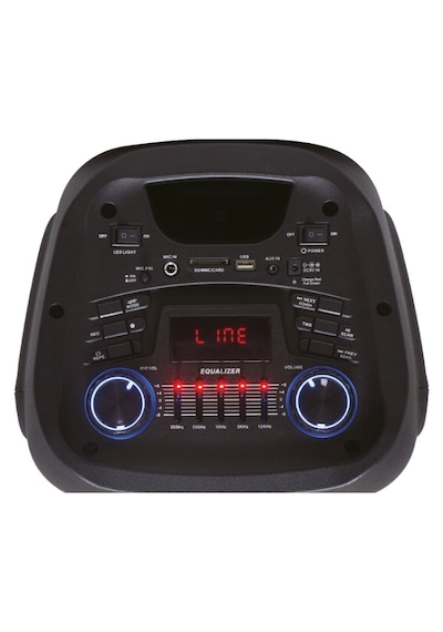 Rose Hp-2200 Partybox Kablosuz Çift El Mikrofonlu Sarjlı Bluetooth 8 Hoparlör