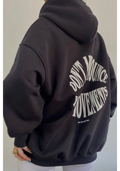 Uyguntarz Dont Hoodie Sweatshirt Siyah