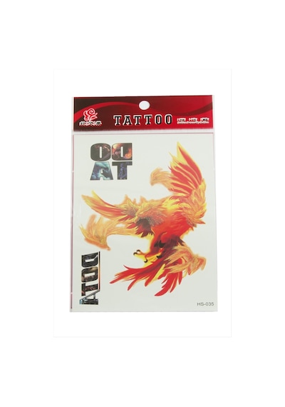 Ateş Kartalı Tattoo Dövme Sticker