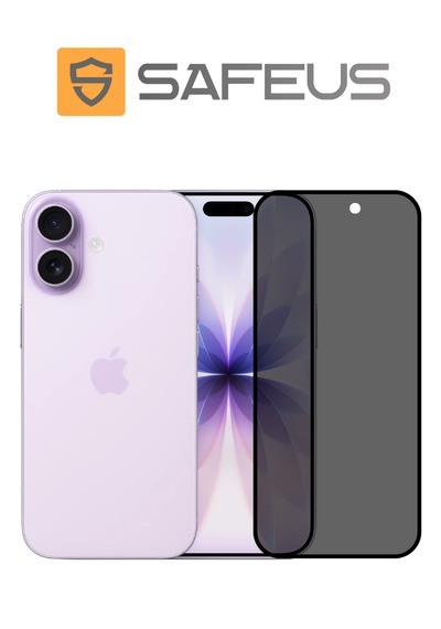 Safeus Tam Kaplayan Hayalet Parmak İzi Bırakmayan Safir Ekran Koruyucu Cam, Apple Uyumlu iPhone 17 İle