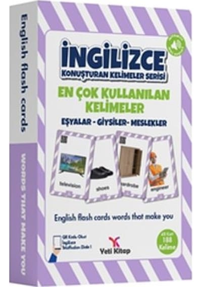İngilizce Kelime Kartları Eşyalar-Giysiler-Meslekler