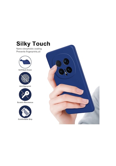 Caseonn Honor Magic 8 Pro Kılıf Kamera Korumalı Mikrofiber Astarlı Lansman Lacivert