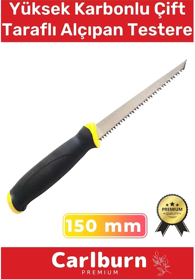 Özel Üretim Ergonomik Tutuş Dayanıklı Yüksek Karbonlu Çelik 150 Mm Çift Taraflı Alçıpan Testere