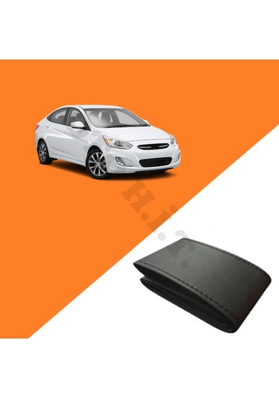 Hyundai Accent Blue Uyumlu Deri Direksiyon Kılıfı Kaliteli Dikmeli Siyah