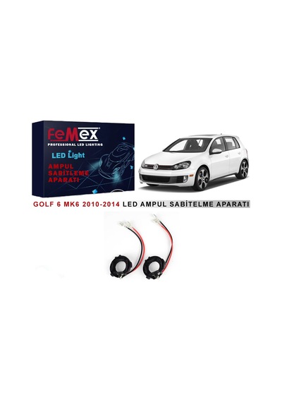 Volkswagen Golf 6 Mk6 Araçlar İçin Kısa Far Tutucu Led Ampul Sabitleme Aparatı