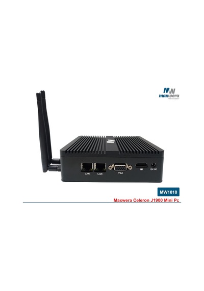 Maxwera MW1010 J1900 4 GB 128 GB SSD Free Dos Mini PC