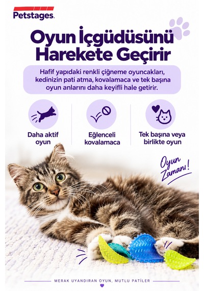 Petstages Toss N' Flip Chips Kedi Çiğneme Oyuncağı