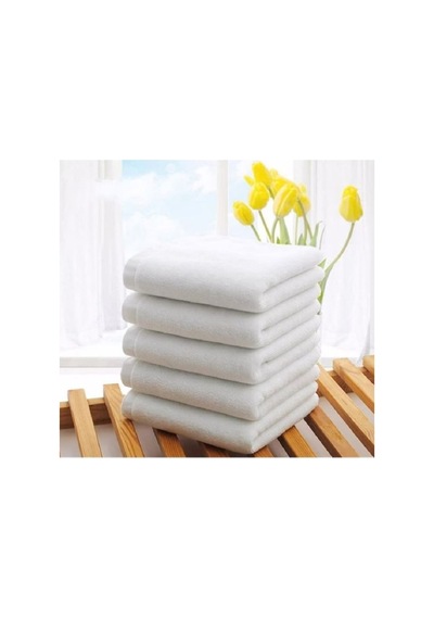 48 Adet Banyo Otel Havlusu %100 Pamuk 1. Kalite 500 Gram 70 140 Cm Beyaz