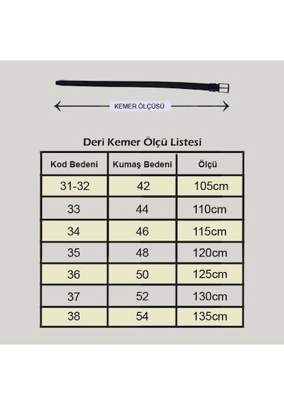 Efluce Erkek Hakiki Deri Kemer 4cm Kahverengi