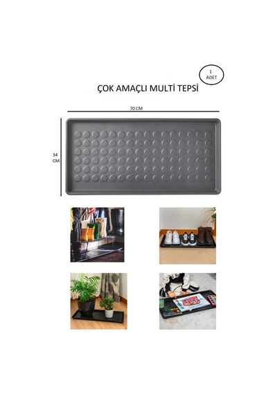 Çok Amaçlı Multi Tepsi 70x34 Cm Ayakkabılık , Kedi Köpek Mama , Saksılık , Evye Altı Düzenleyeci Pla Diğer