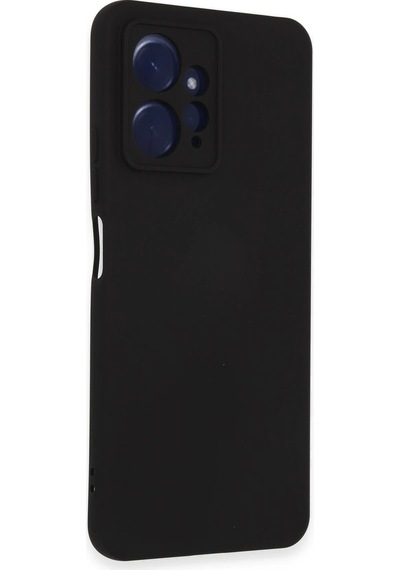 Cosmotex Newface Xiaomi Redmi Note 12 4g Kılıf Nano İçi Kadife Silikon - Siyah Sıyah