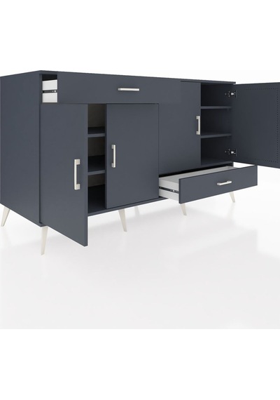 Kronos Konsol 5 Raflı 2 Çekmeceli 4 Kapaklı 176x59x99 Antrasit-an Antrasit-antrasit Kronos Konsol 5 Raflı 2 Çekmeceli 4 Kapaklı 176x59x99 Antrasit-an Antrasit-antrasit