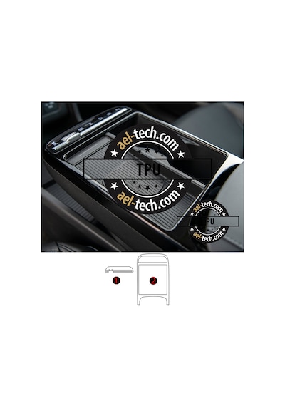 Hyundai Tucson Uyumlu Vites Etrafı Piano Black Tpu Koruyucu 2li Set 2025-2026