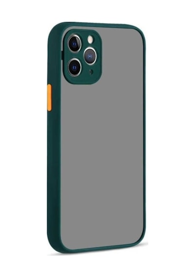 Apple Uyumlu iPhone 11 Pro Kılıf Zore Hux Kapak Koyu Yeşil