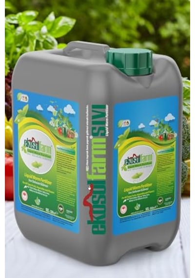 Ayrex Ekosolfarm Sıvı Solucan Gübresi 10 Lt. Organik Gübre 0,250