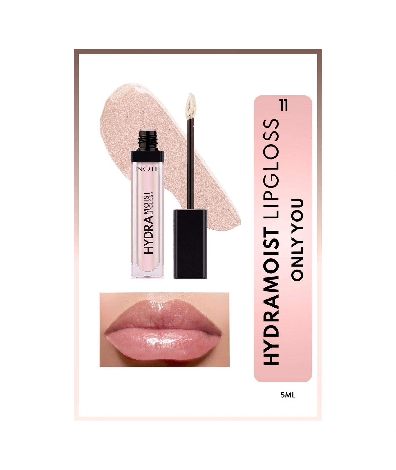 Note Cosmetics Hydramoist Lipgloss Nemlendirici Dudak Parlatıcısı - 11 Only You - Işıltılı 0