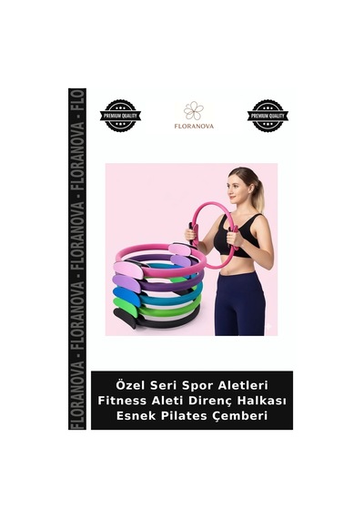 Özel Seri Spor Aletleri Fitness Aleti Direnç Halkası Esnek Pilates Çemberi