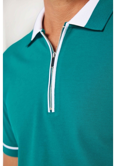 Tudors Erkek Slim Fit Dar Kesim %100 Pamuk Düz Pike Fermuarlı Yeşil Polo Yaka Tişört-31107 Yeşil Tudors Erkek Slim Fit Dar Kesim %100 Pamuk Düz Pike Fermuarlı Yeşil Polo Yaka Tişört-31107 Yeşil