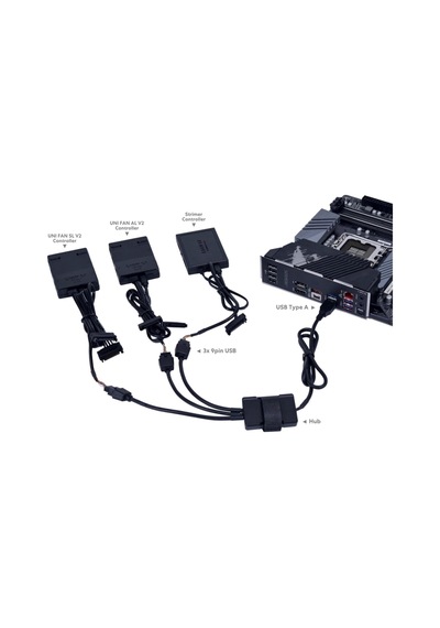 Lian Li Pw-u2tpab Usb Hub - Siyah