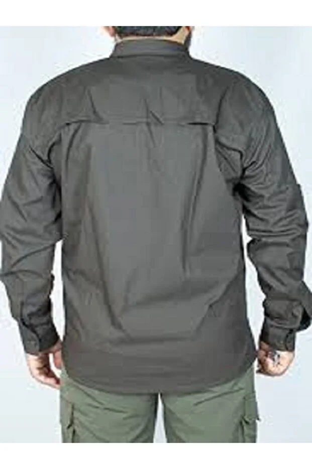 Nikbin Outdoor Taktik Spor Gömlek Likralı Haki