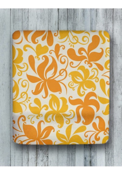 Turuncu Desen Bilek Destekli Mouse Pad Mousepad
