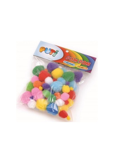 Puti Ponpon Karşık 10mm 20mm 30mm - 2 Paket