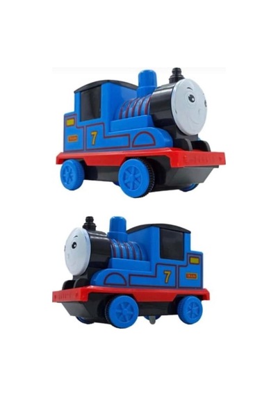 Işıklı Gülen Yüzlü Sevimli Dostlar Treni - 12 Cm Çocuklar İçin Eğitici Lokomotif