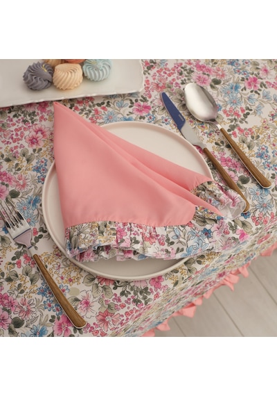 Karaca Home Alice 2'li Dertsiz Kumaş Peçete 45x45 Cm Pembe Pembe