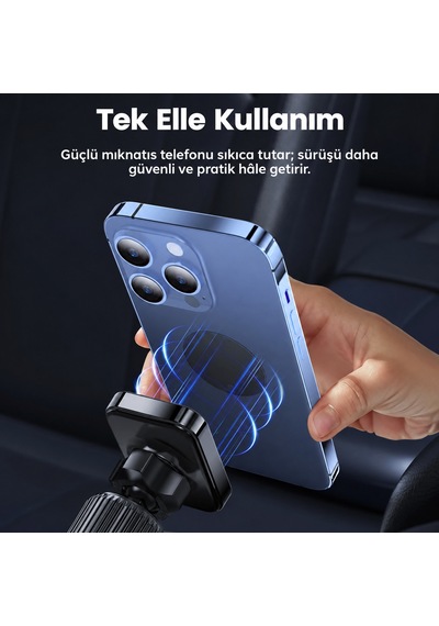 Toocki N52 Mıknatıslı Havalandırma Araç Telefon Tutucu 360 Dön