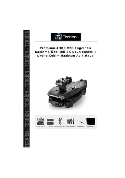 Premium 4drc V28 Engelden Kaçınma Özellikli 8k Uzun Menzilli Drone Çekim Uzaktan Açık Hava