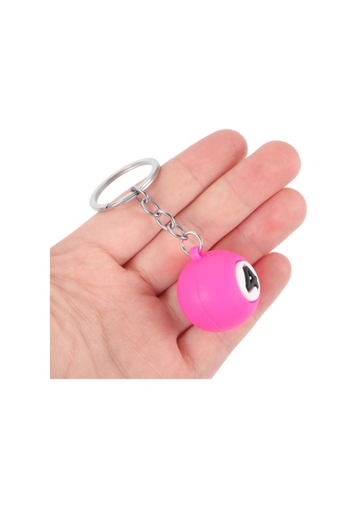 Bilardo Topu Pembe 4 Numara 3d Silikon Anahtarlık Doğum Günü