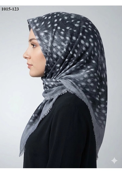 Dolce Cotton Dolce Cool Desenli Flamlı Pamuk Eşarp 1015-123 Çok Renkli
