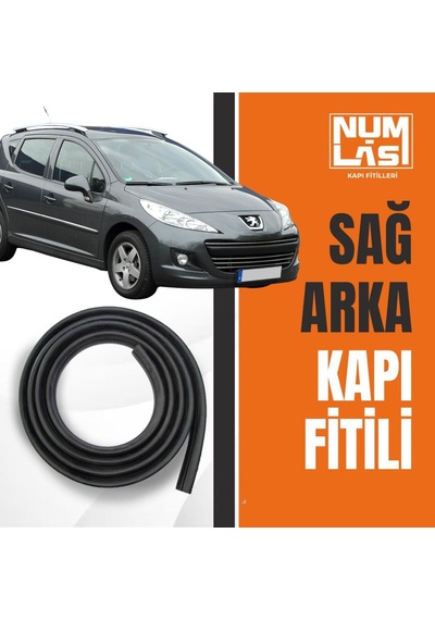 Peugeot 207+ Station Wagon Sağ Arka Kapı Fitili-a Kalite-numlas-nm3627
