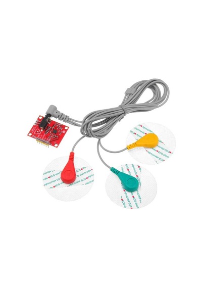 AD8232 EKG Kalp Atışı İzleme Sensör Modülü Seti - Nabız Sensörü